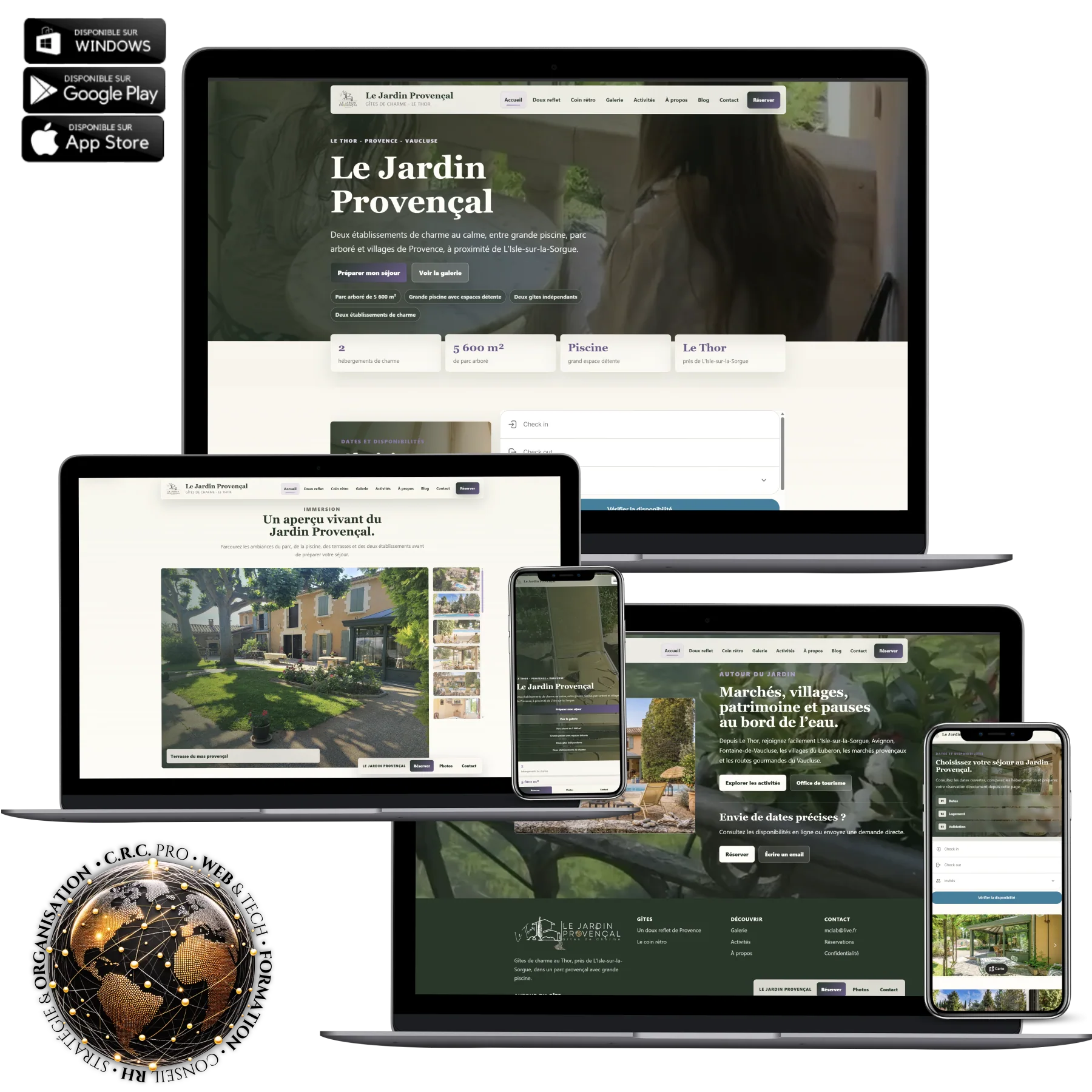 Présentation du site Le Jardin Provençal